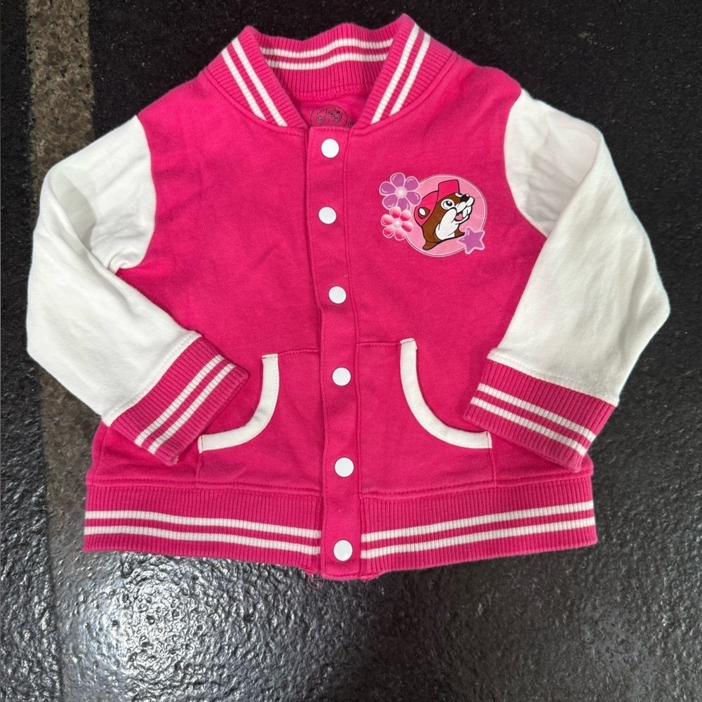 Bucee’s Varsity Jacket Baby 12m Pink